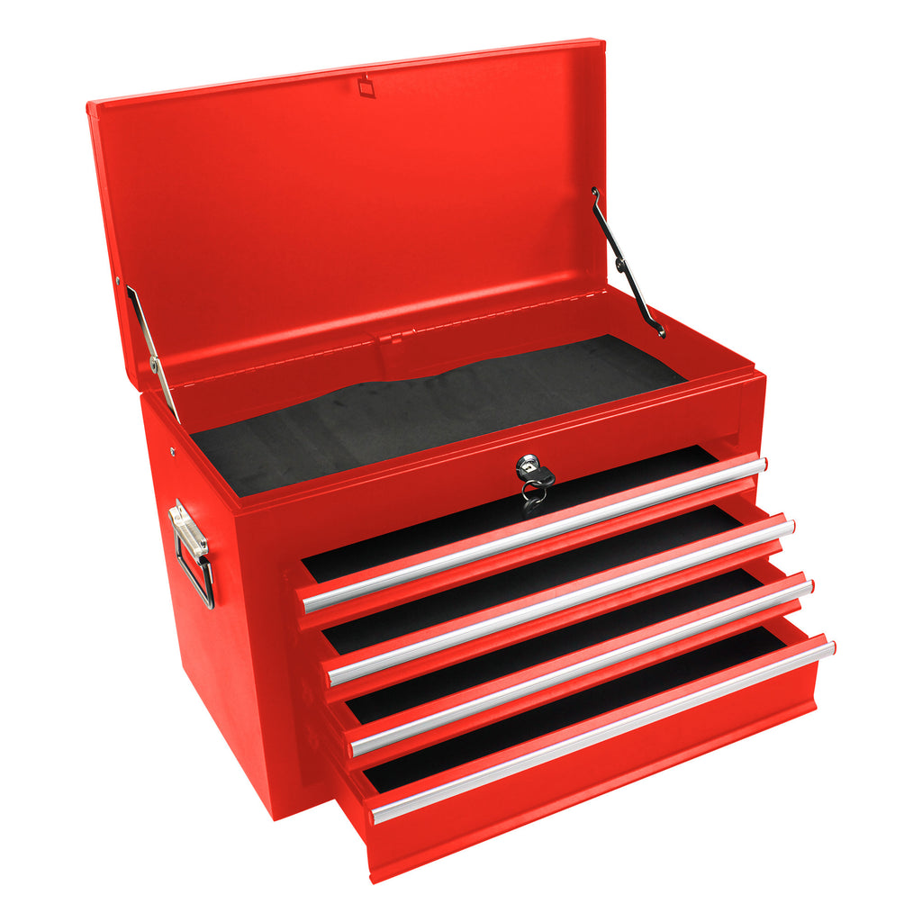 Leoglint High Capacity Rolling Tool Chest with Wheels and Drawers, 6-Drawer Tool Storage Cabinet--RED