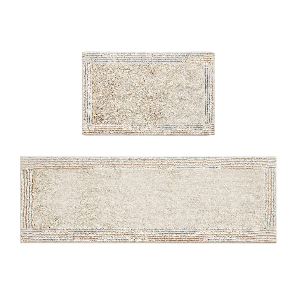 Leoglint 100% Cotton Tufted 3000 GSM Reversible Bath Rug