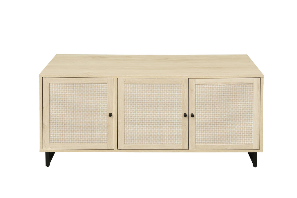 Leoglint 3 Door Cabinet,Sideboard Accent Cabinet, Storage Cabinet for Living Room, Hallway Entryway Kitchen