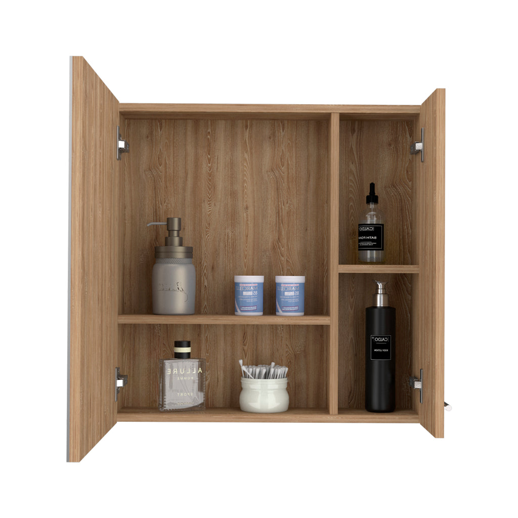 Leoglint Sines Medicine Cabinet, Four Internal Shelves, Single Door -Pine