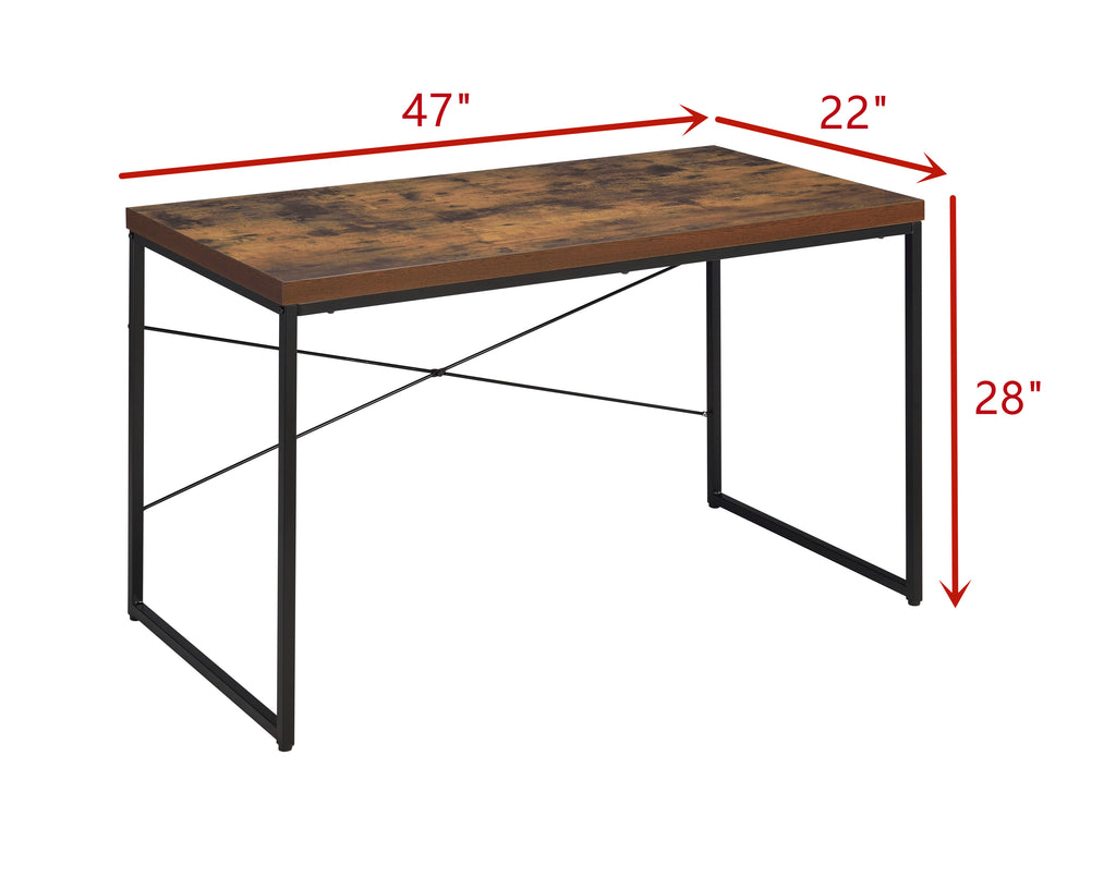 Leoglint ACME Bob Office Desk in Weathered Oak & Black 92396