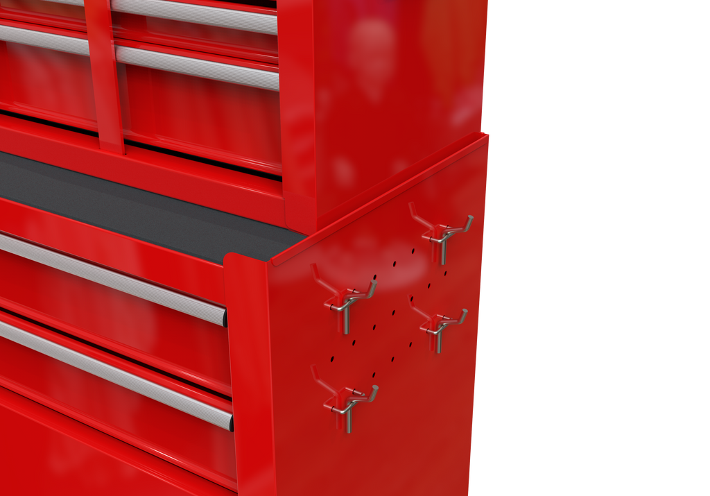 Leoglint High Capacity Rolling Tool Chest with Wheels and Drawers, 8-Drawer Tool Storage Cabinet--RED