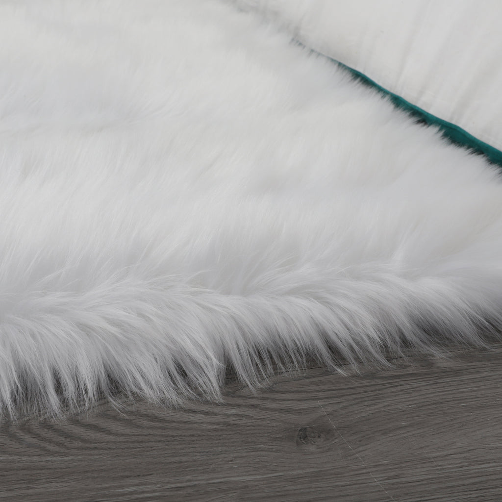 Leoglint "Cozy Collection" Ultra Soft Fluffy Faux Fur Sheepskin Area Rug