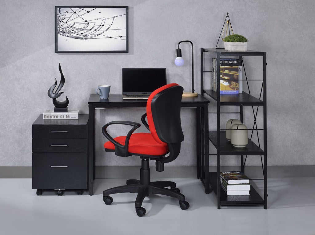 Leoglint ACME Zaidin Writing Office Desk, Black Finish 92602