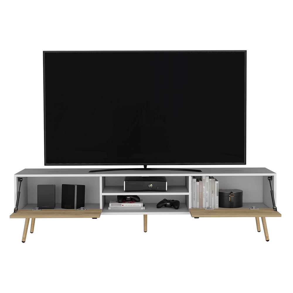 Leoglint Tv Stand A Magness, Living Room, White / Macadamia