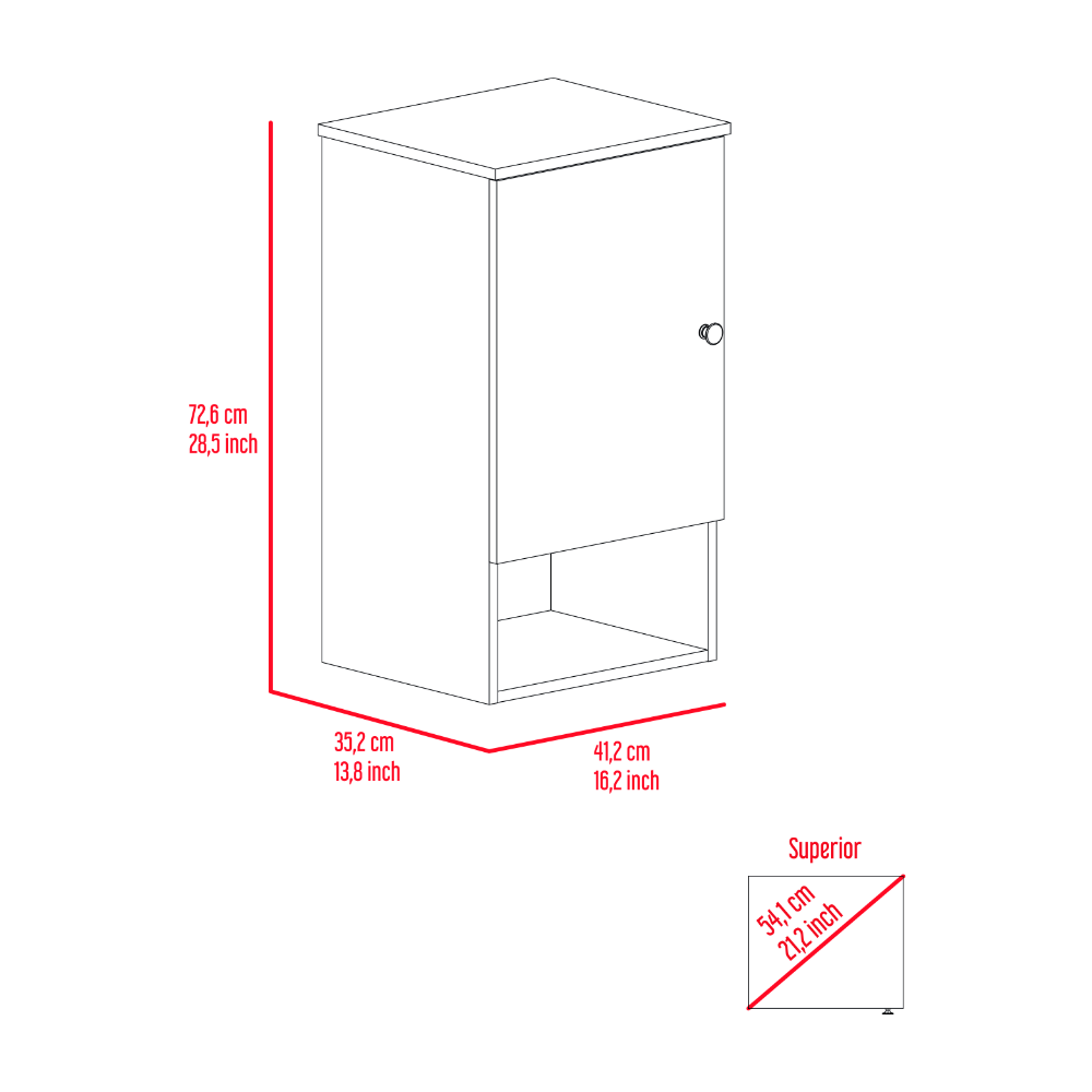 Leoglint Medicine Cabinet Porto, Two Internal Shelves, Light Gray Finish