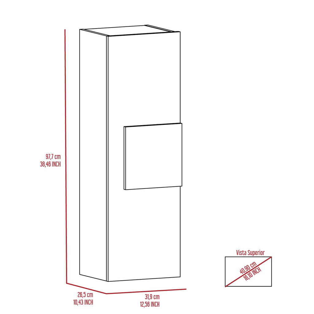 Leoglint Bridgewater 3-Shelf Rectangle Medicine Cabinet Light Oak and White