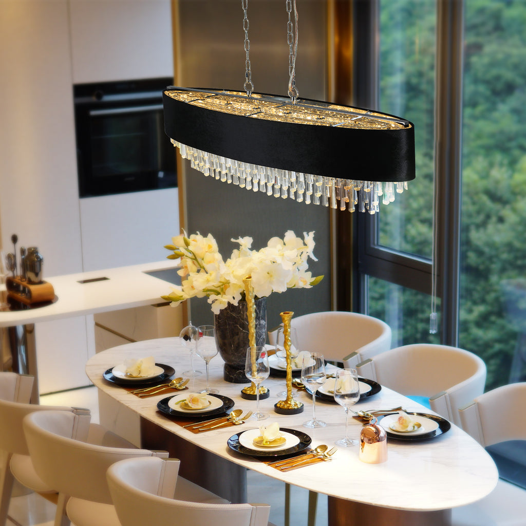 Leoglint Pendant Modern Crystal Chandelier for Living-Room Cristal Lamp Luxury Home Decor Light Fixture