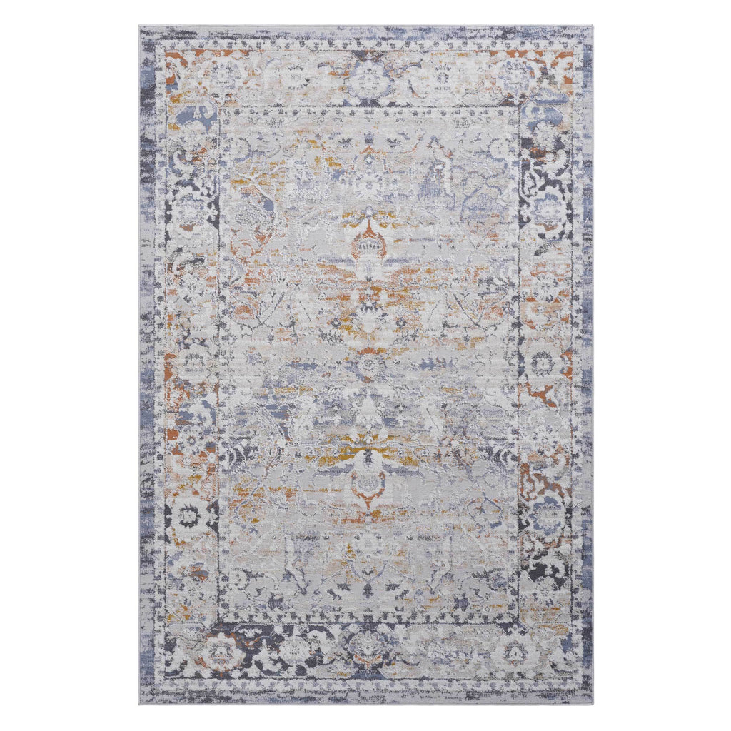 Leoglint 8X10 Ivory/Grey /Traditional Non-Shedding Living Room Bedroom Dining Home Office Stylish and Stain Resistant Area Rug