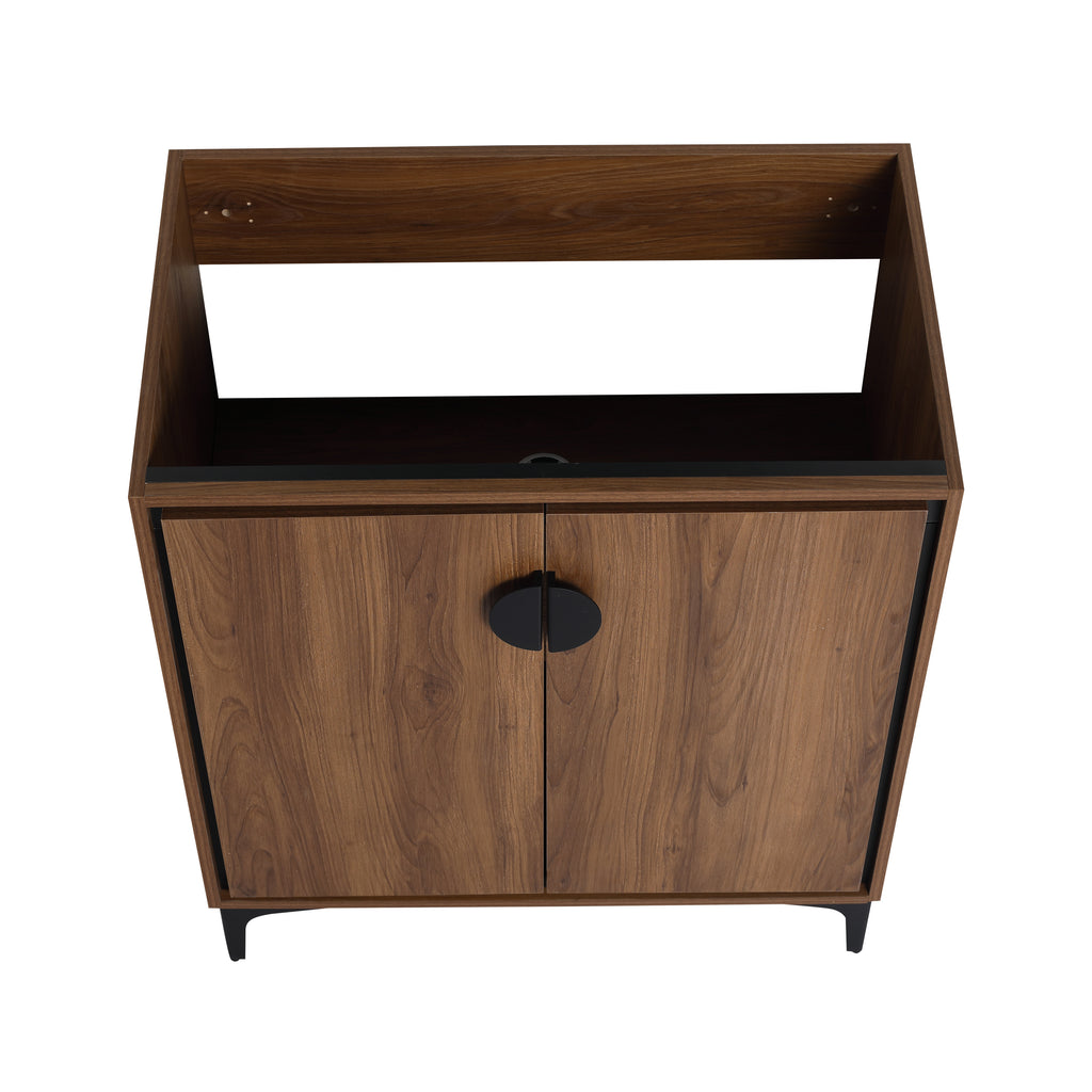 Leoglint 30 "Bathroom Vanity, 2 doors, Bathroom Cabinet Vanity Freestanding Cabinet Engineering wood Frame(Cabinet Only)