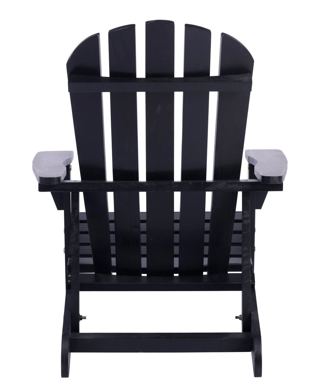 Leoglint Adirondack Outdoor Chair Solid Wood Outdoor Patio Furniture for Backyard, Garden, Lawn, Porch -Black