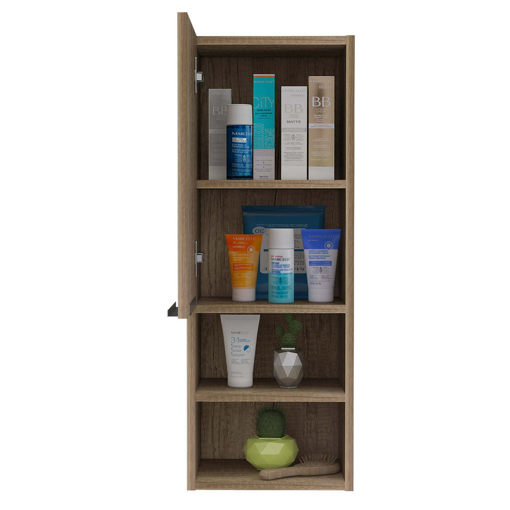 Leoglint Milwaukee Medicine Cabinet, Two Shelves, Single Door Cabinet, Two Interior Shelves