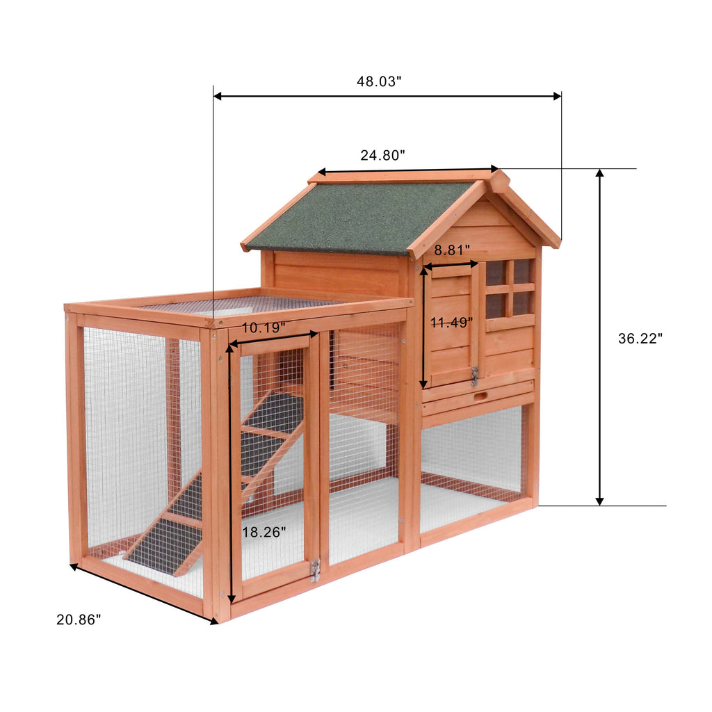 Leoglint Hot sale Easily-assembled wooden Rabbit house Chicken coop kennels