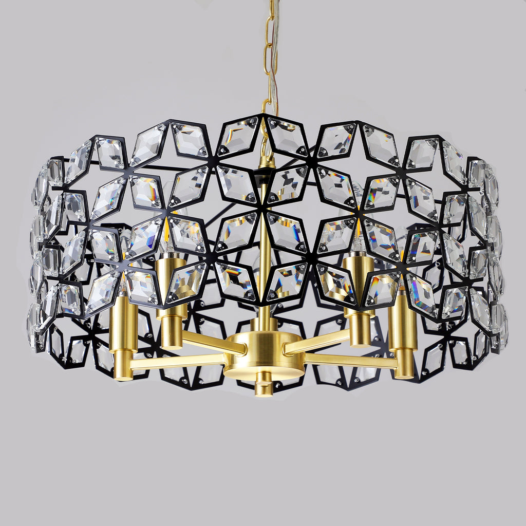 Leoglint Pendant Modern Crystal Chandelier for Living-Room Round Cristal Lamp Luxury Home Decor Light Fixture