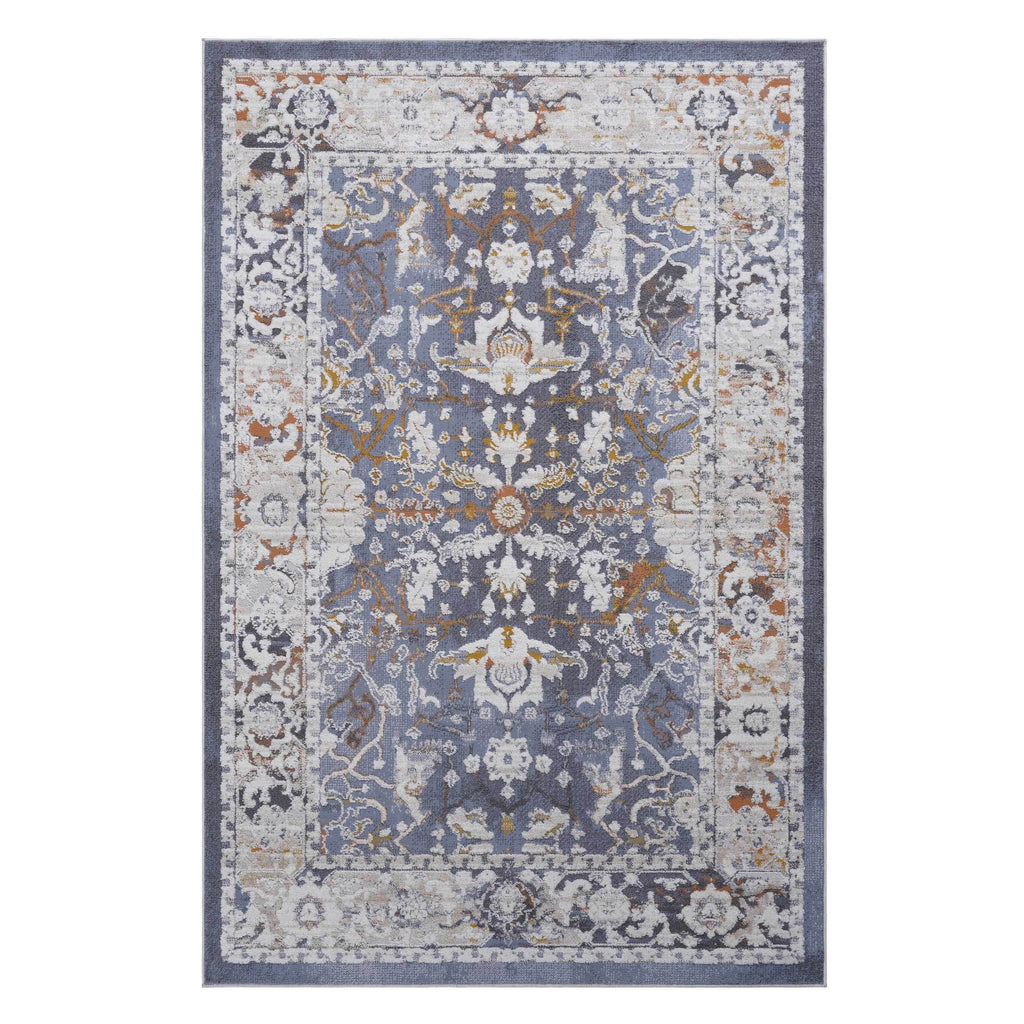 Leoglint 5X7 Blue/Traditional Non-Shedding Living Room Bedroom Dining Home Office Stylish and Stain Resistant Area Rug