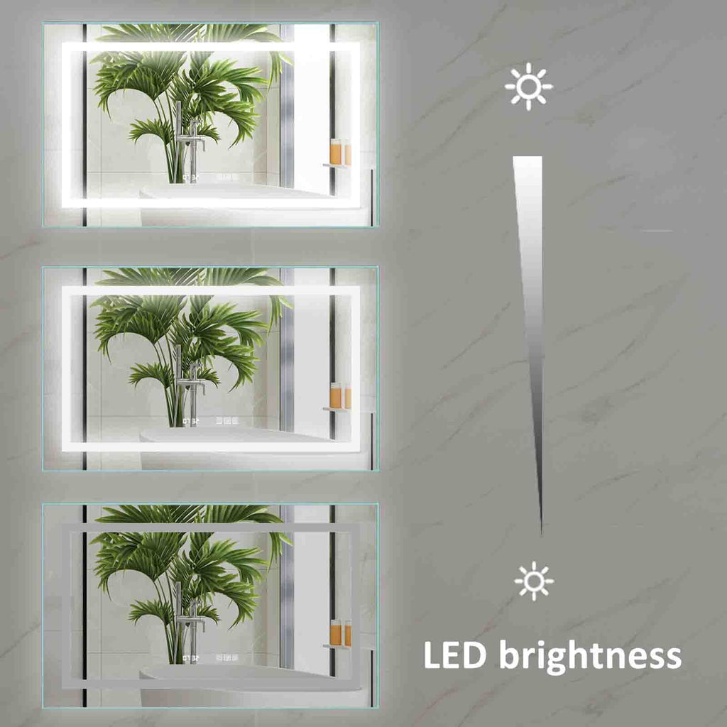 Leoglint 24''x40''LED Lighted Bathroom Medicine/Mirror Cabinet with Light-Sensor Night Light