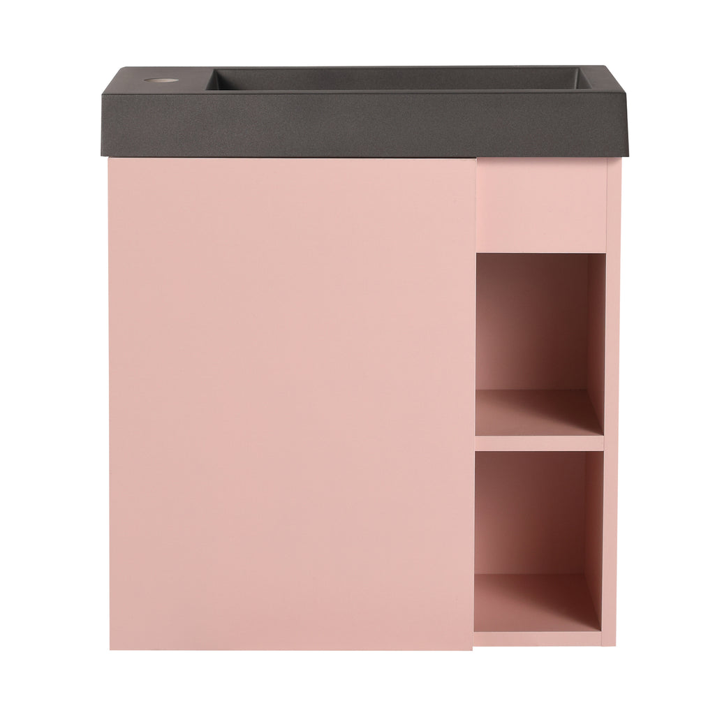 Leoglint 20'' Floating Wall-Mounted Bathroom Vanity with Resin Sink & Soft-Close Cabinet Door