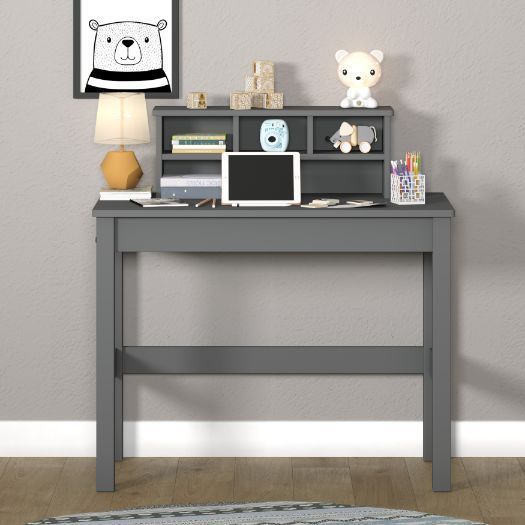 Leoglint ACME Logan Writing Office Desk, Gray Finish 92995