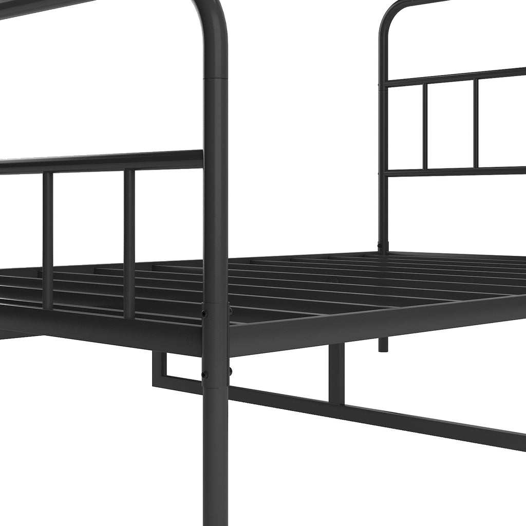 Metal Platform Bed frame with Headboard, Sturdy Metal Frame, No Box Spring Needed(King)