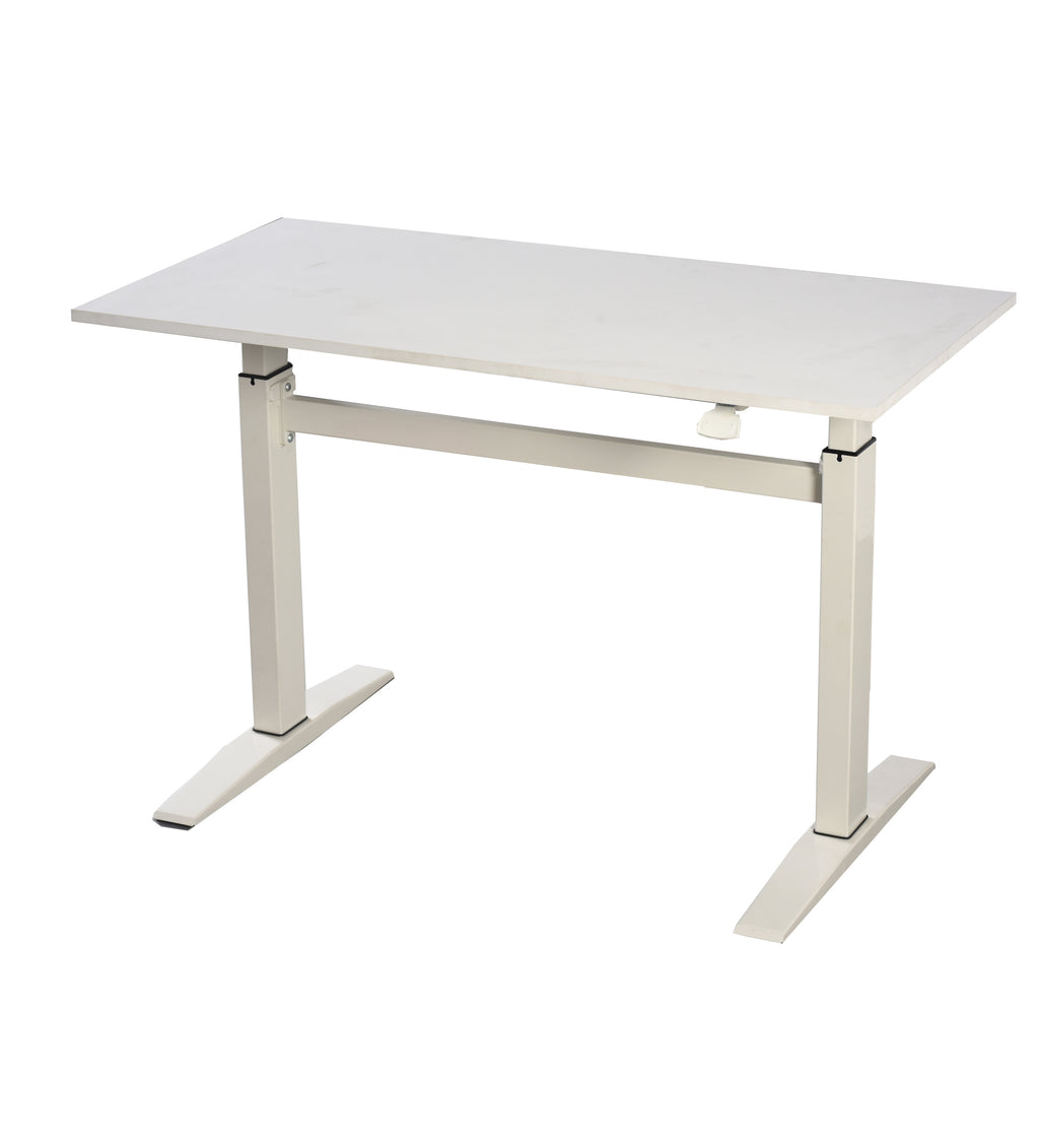 Leoglint 47" Tech Office Desk Standing and Adjustable Desk In White