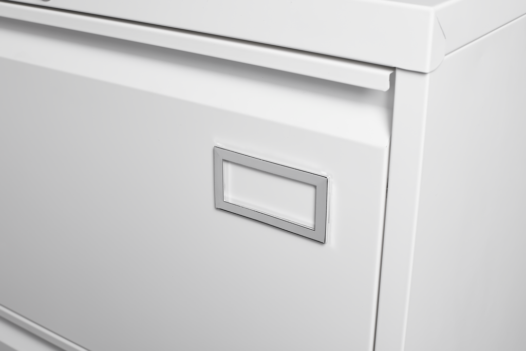 Leoglint Filing Cabinet Lateral File Cabinet 3 Drawer, White Filing Cabinets with Lock, Locking Metal File Cabinets Three Drawer Office Cabinet for Legal/Letter/A4/F4 Home Offic