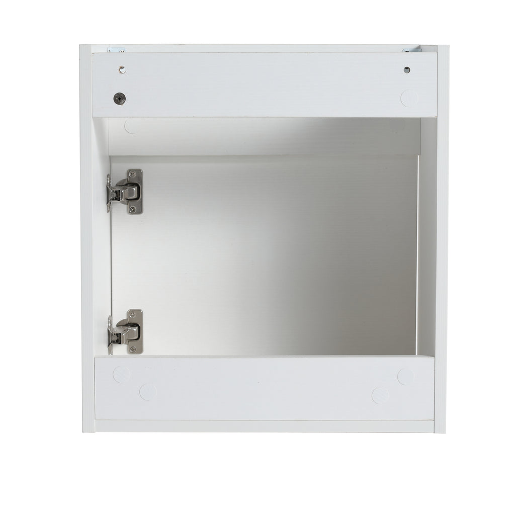 Leoglint 18'' Floating Wall-Mounted Bathroom Vanity with White Resin Sink & Soft-Close Cabinet Door