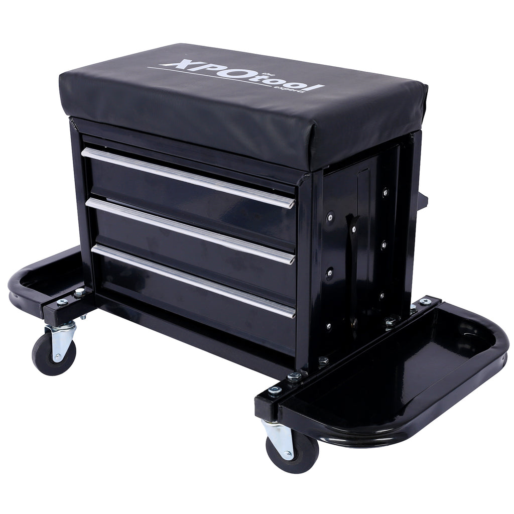 Leoglint 350-Pound Capacity Garage Glider Rolling Tool Chest Seat