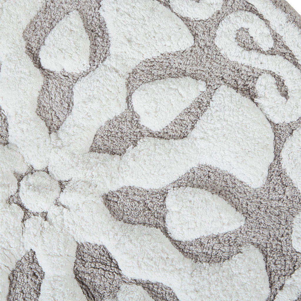 Leoglint Medallion Cotton Tufted Bath Rug