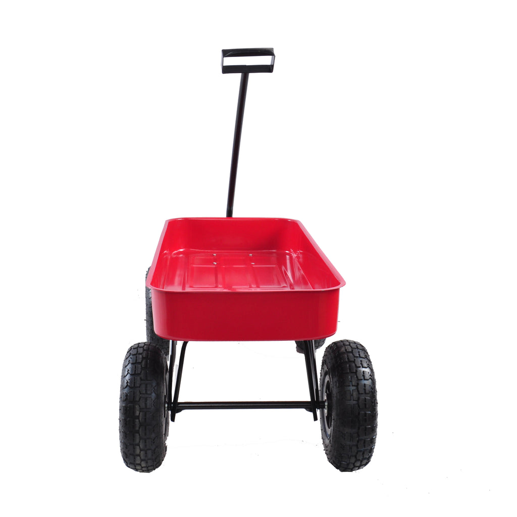 Leoglint Garden cart Outdoor Wagon All Terrain Pulling  Air Tires Children Kid Garden