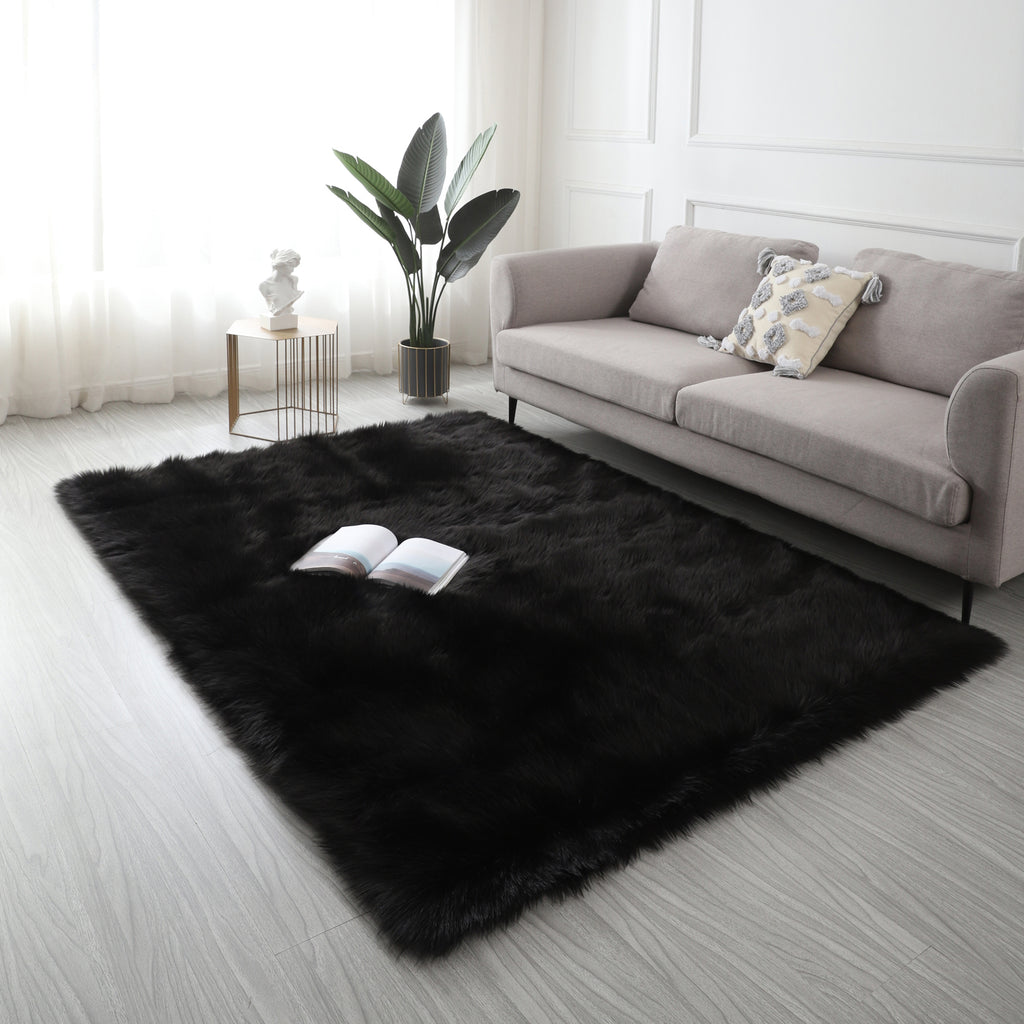 Leoglint "Cozy Collection" Ultra Soft Fluffy Faux Fur Sheepskin Area Rug