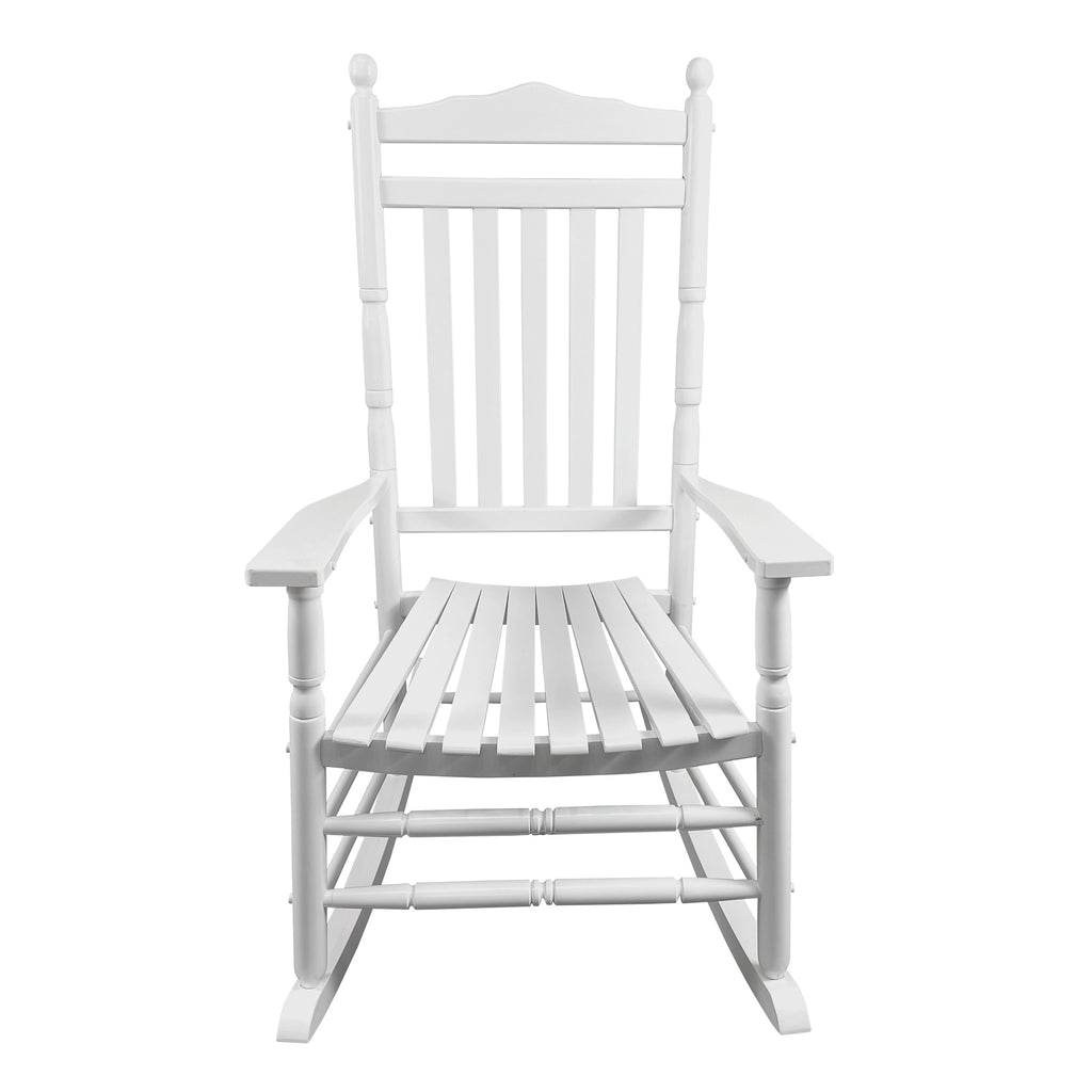 Leoglint BALCONY PORCH ADULT ROCKING OUTDOOR CHAIR - WHITE