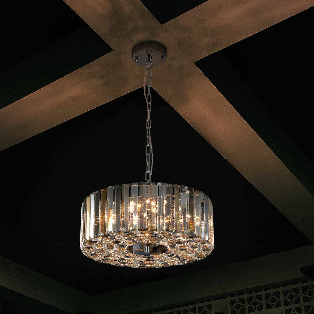 Leoglint Pendant Modern Crystal Chandelier for Living-Room Round Cristal Lamp Luxury Home Decor Light Fixture