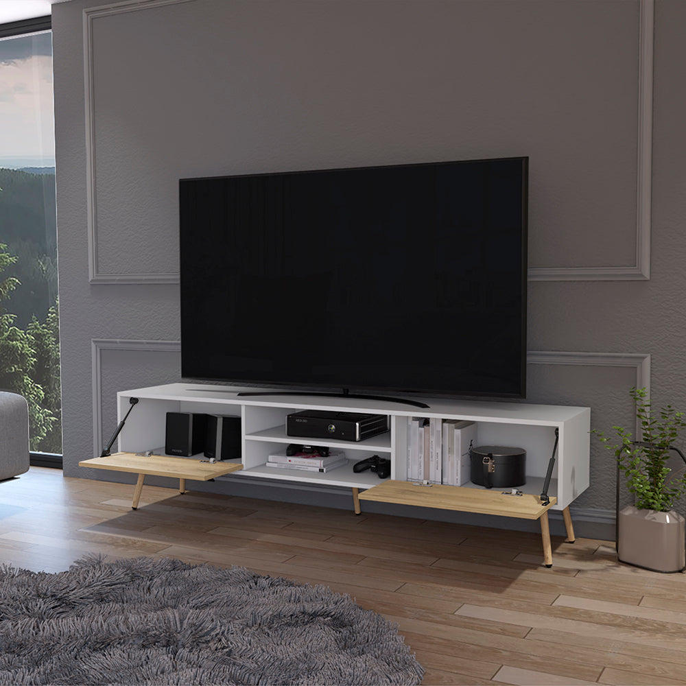 Leoglint Tv Stand A Magness, Living Room, White / Macadamia