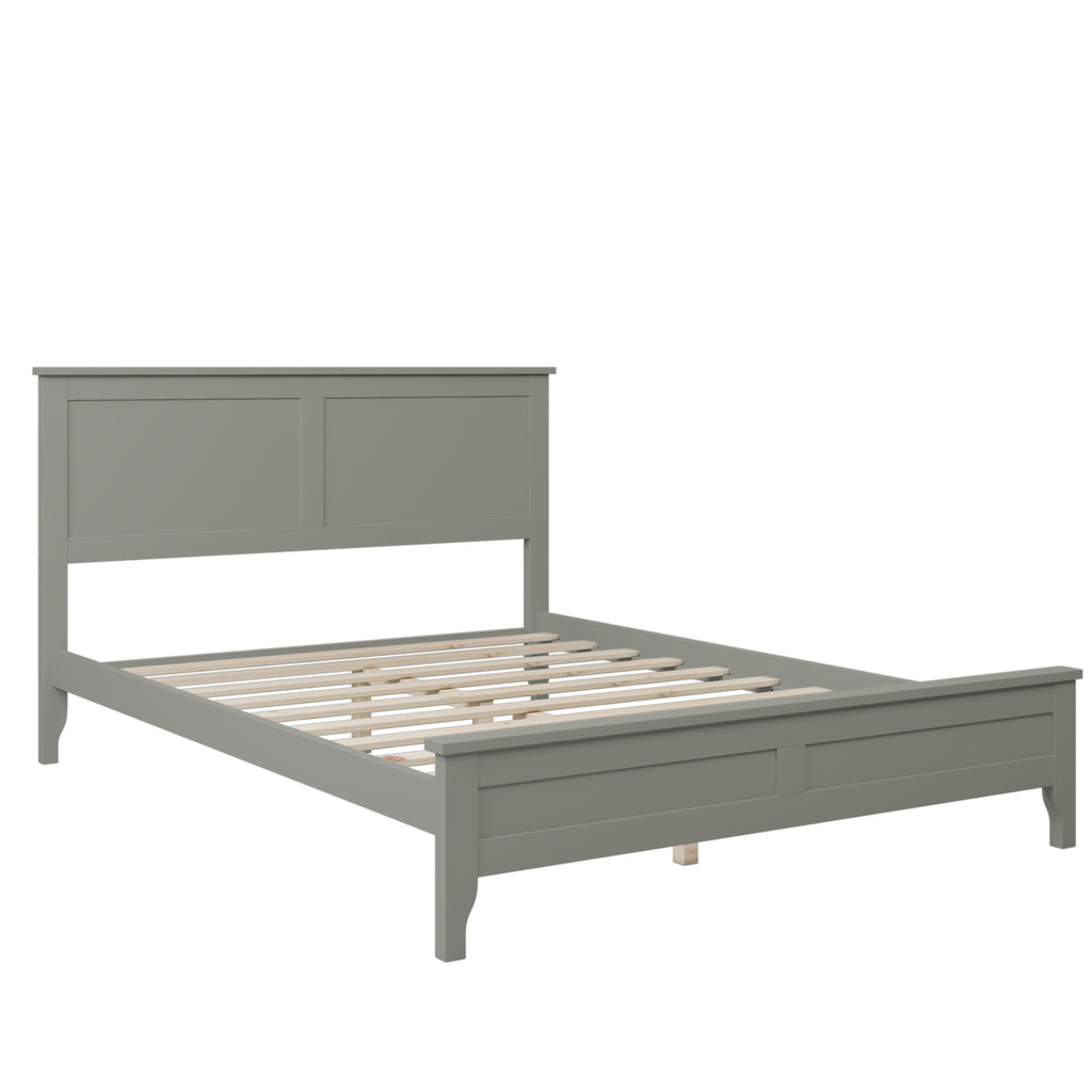 Modern Gray Solid Wood Full Platform Bed Frame(old sku:WF283524AAE)	 Modern Gray Solid Wood Full Platform Bed(old sku:WF283524AAE)