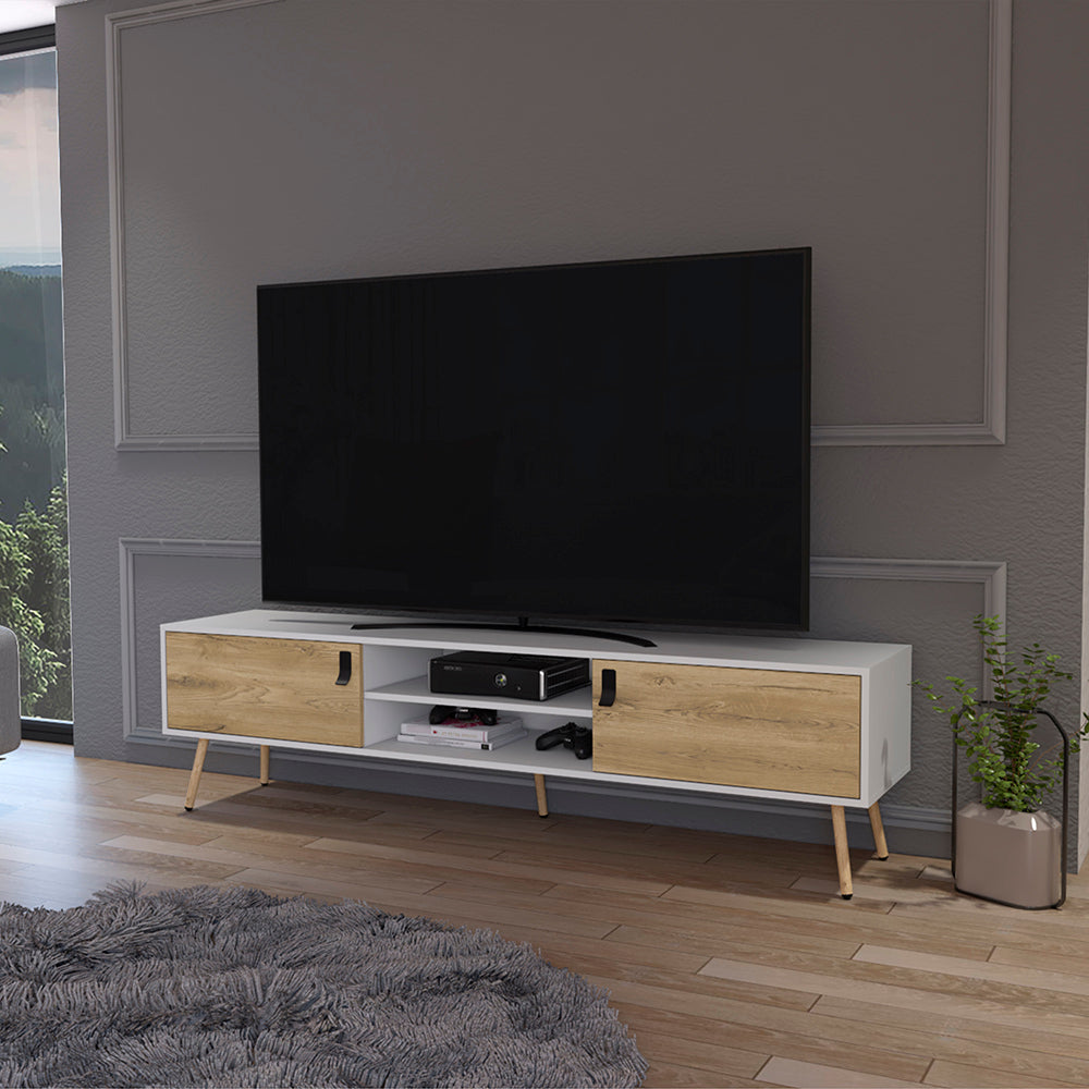 Leoglint Tv Stand A Magness, Living Room, White / Macadamia