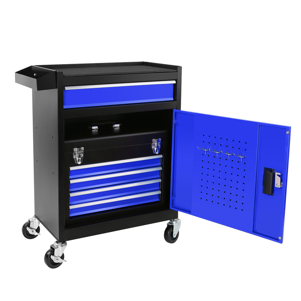 Leoglint 5-Drawer Rolling Tool Chest, High Capacity Tool Storage Cabinet W/Lockable Wheels, Anti-Slip Liner, Detachable Tool Box Organizer, Rolling Tool Cabinet