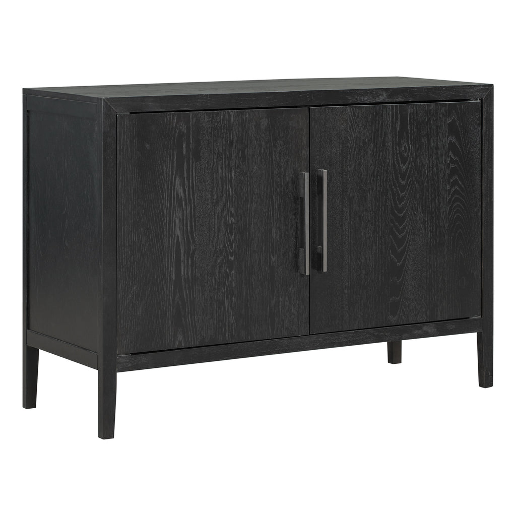 Leoglint U-Style Storage Cabinet Sideboard Wooden Cabinet with 2 Metal handles and 2 Doors for Hallway, Entryway, Living Room