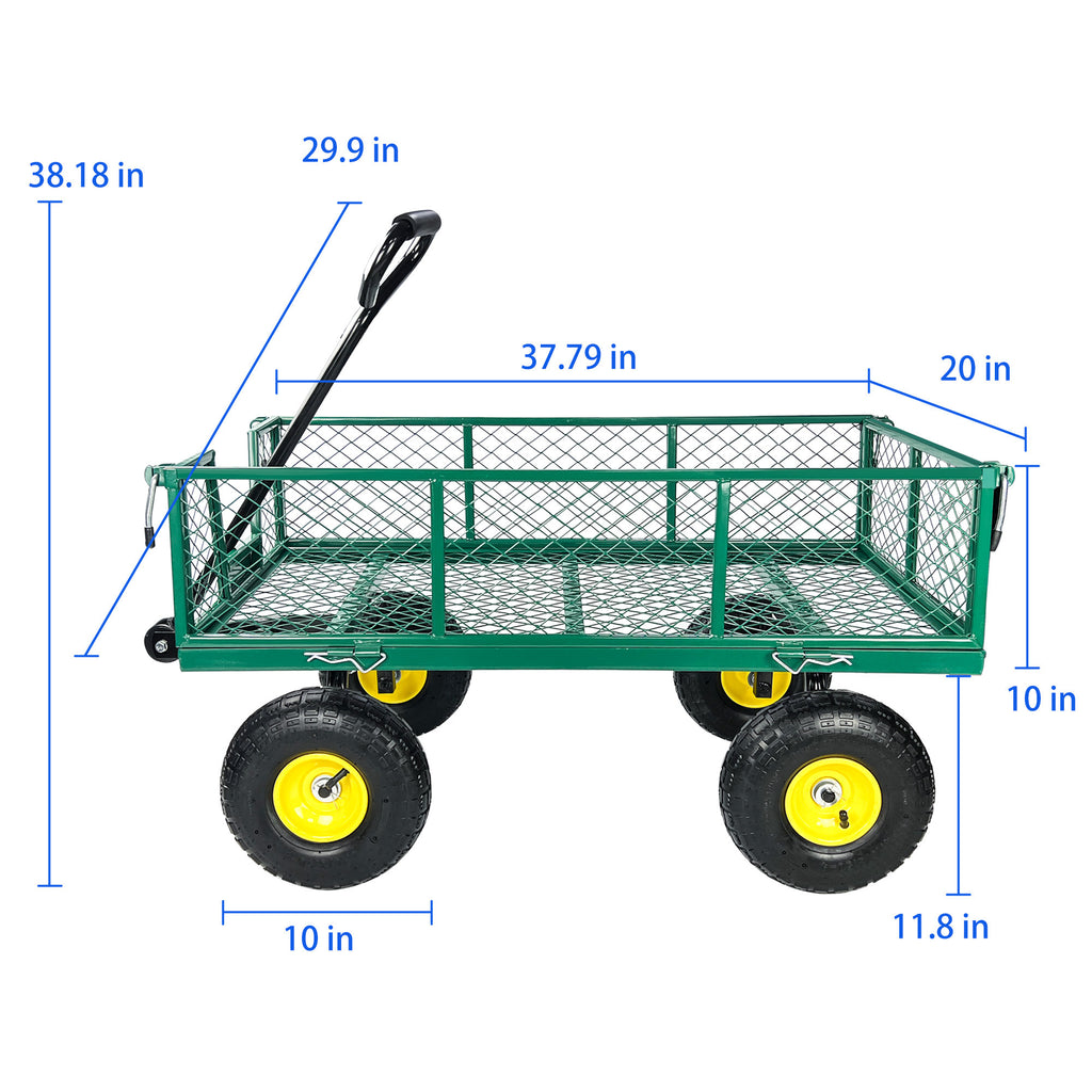 Leoglint Wagon Cart Garden cart trucks make it easier to transport firewood  Maximum static load is 880 lbs.