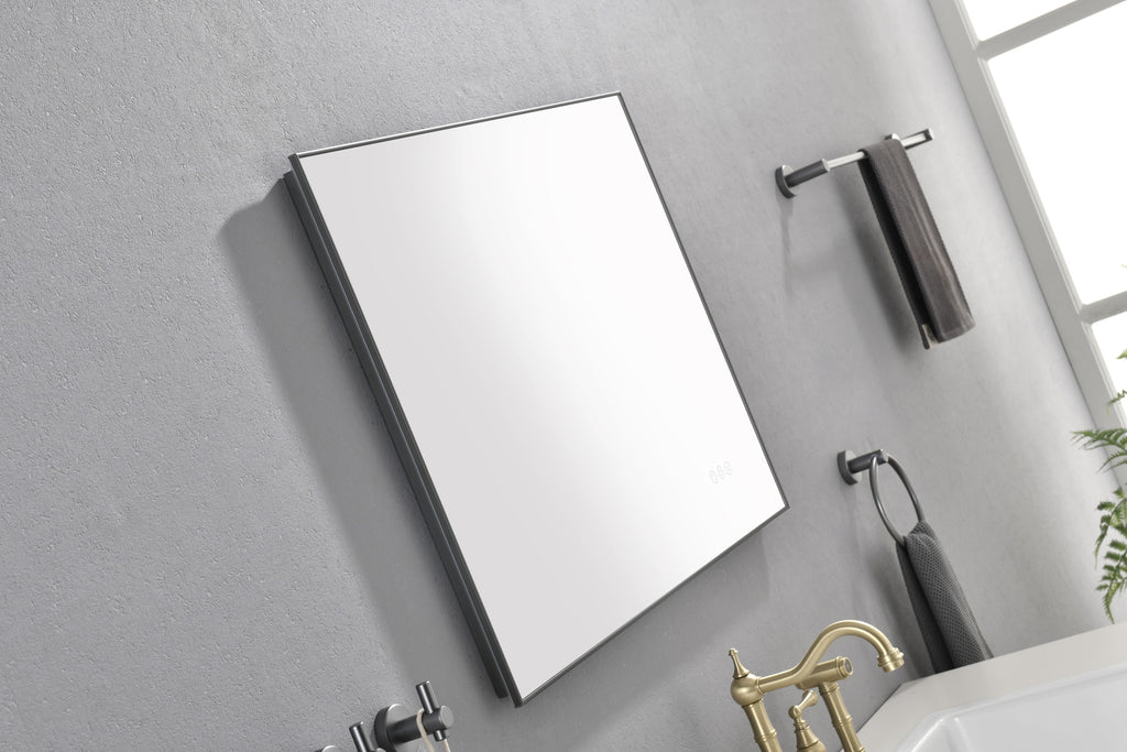 Leoglint 32 x 24Inch LED Mirror Bathroom Vanity Mirror with Back Light, Wall Mount Anti-Fog Memory Large Adjustable Vanity Mirror