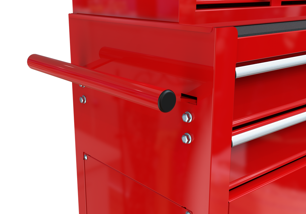 Leoglint High Capacity Rolling Tool Chest with Wheels and Drawers, 8-Drawer Tool Storage Cabinet--RED