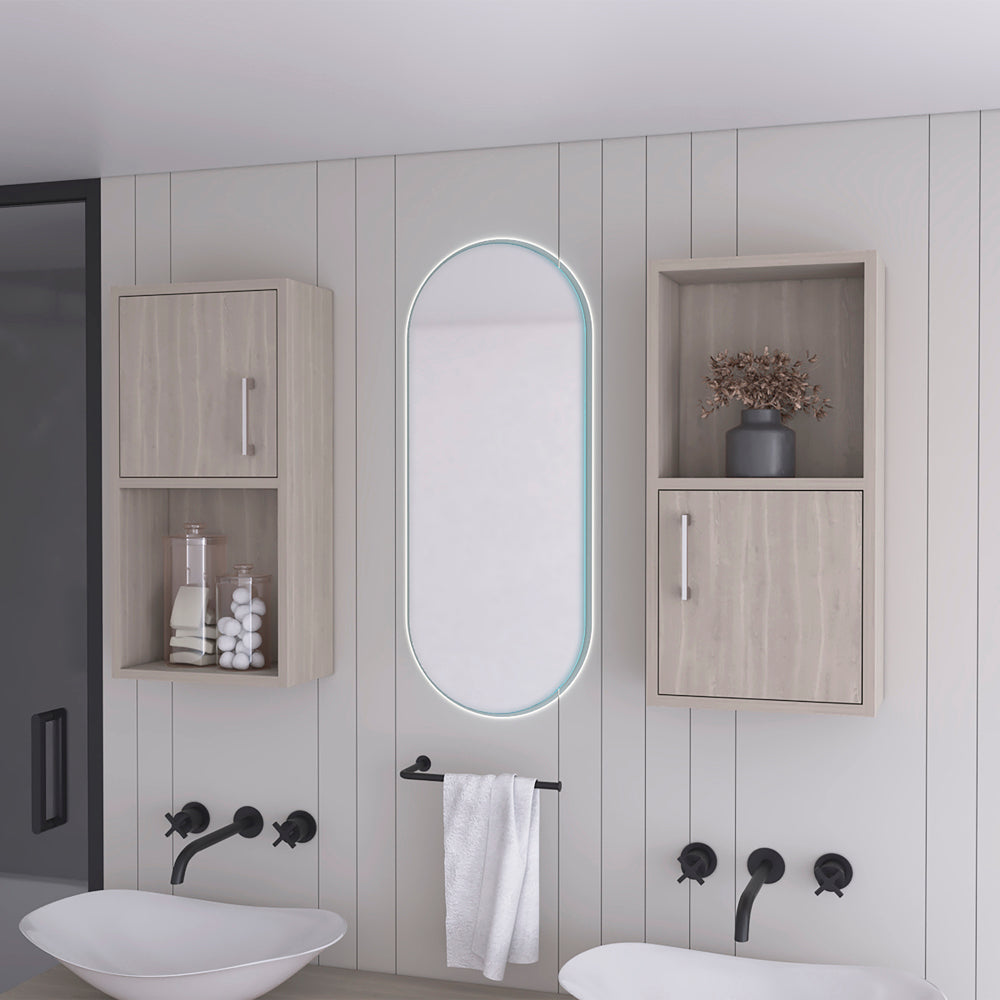 Leoglint Medicine Cabinet Florence, Bathroom, White Oak