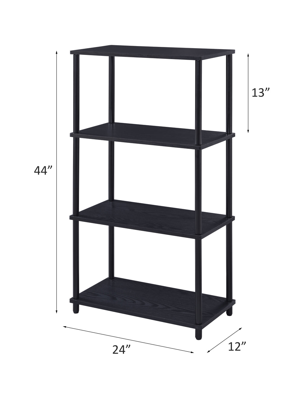 Leoglint ACME Nypho Bookshelf, Black Finish 92739