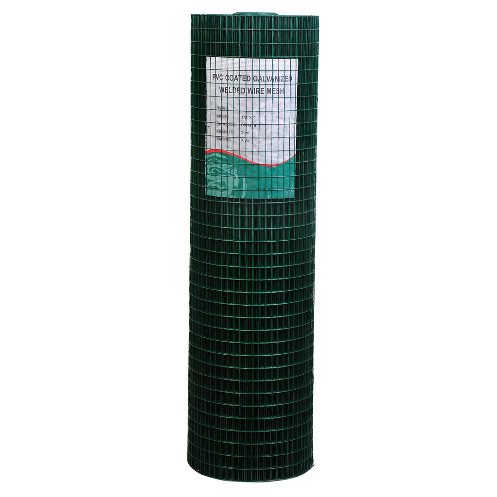 Leoglint 98' L x 35.5" H Hardware Cloth, 1/2 x 1 Inch Wire Mesh Fence Netting Roll for Aviary, Chicken Coop, Rabbit Hutch, Animal, Garden Protection