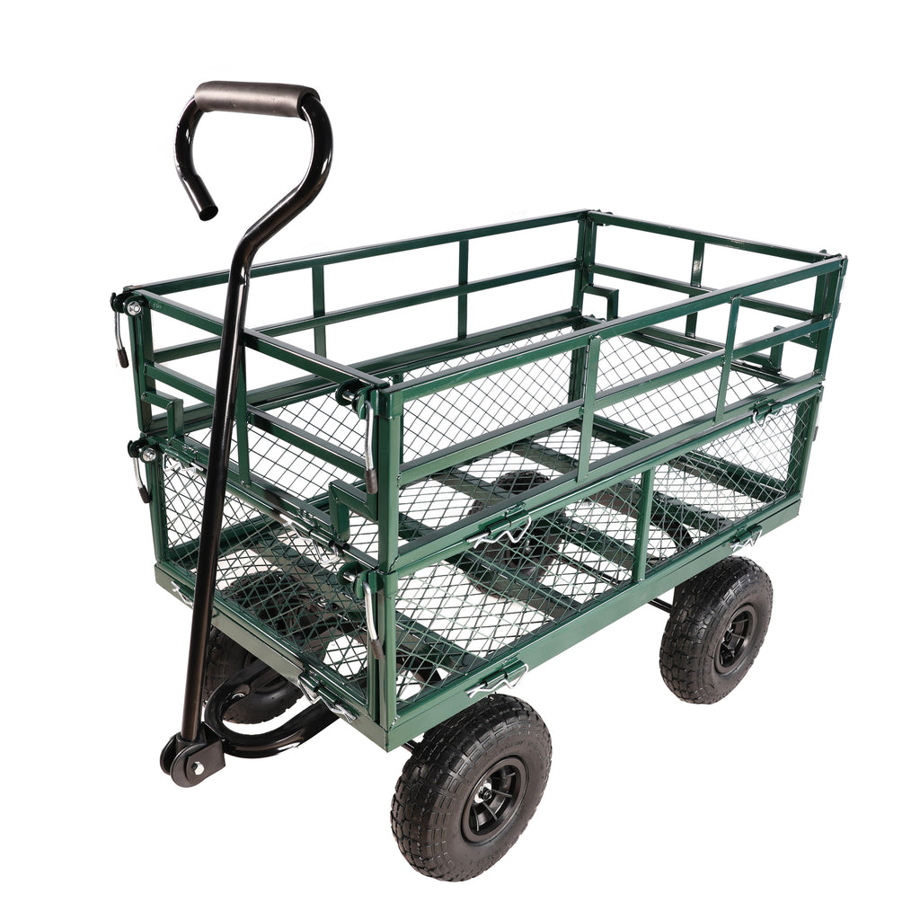 Leoglint Wagon Cart Garden cart trucks make it easier to transport firewood