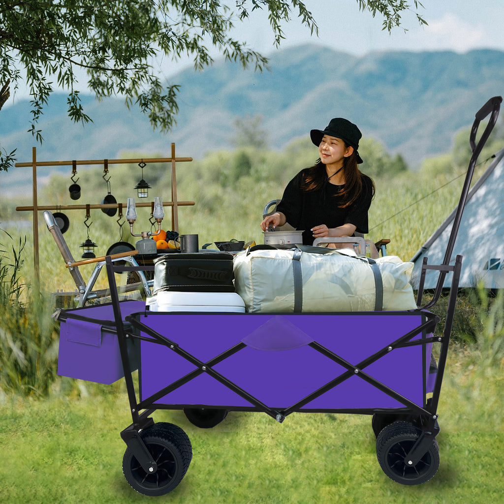 Leoglint Garden cart Outdoor Garden Park Utility kids wagon portable beach trolley cart camping foldable folding wagon