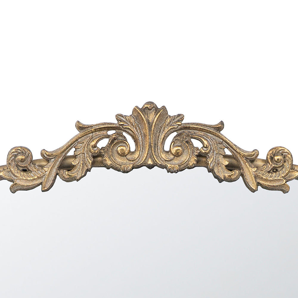 Leoglint 24" x 36" Gold Arch Mirror, Baroque Inspired Wall Decor for Bathroom Bedroom Living Room