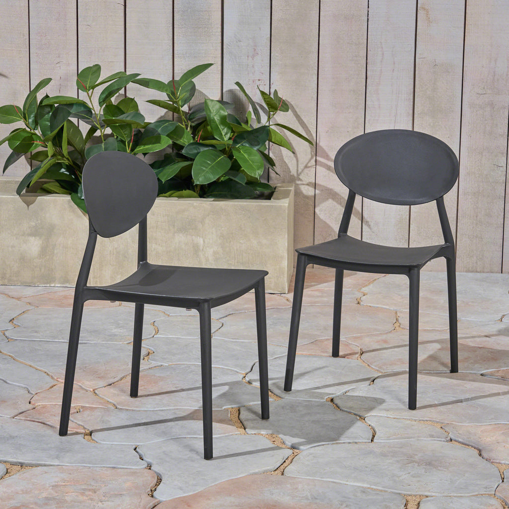 Leoglint WESTLAKE INJECTION MOLDING PP OUTDOOR CHAIR(set of 2)