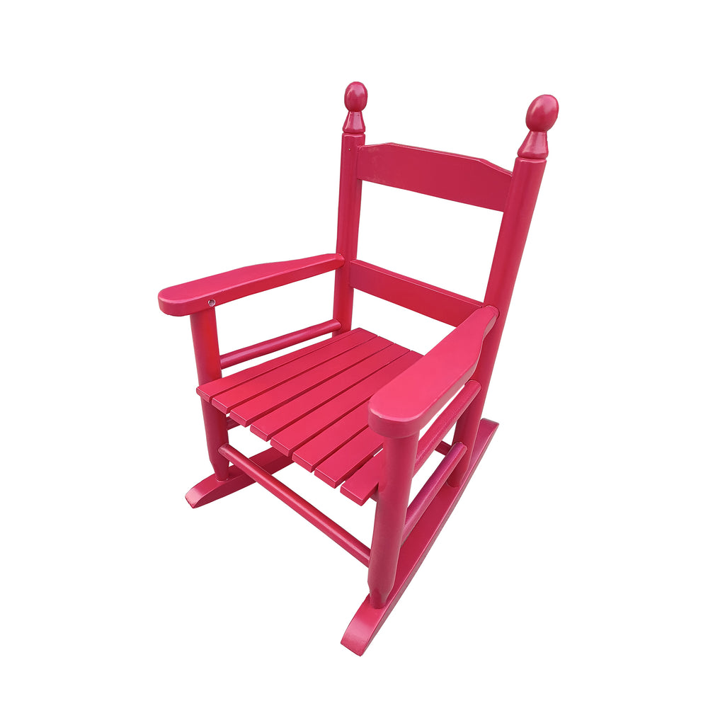 Leoglint Children's rocking rose red Outdoor chair- Indoor or Outdoor -Suitable for kids-Durable