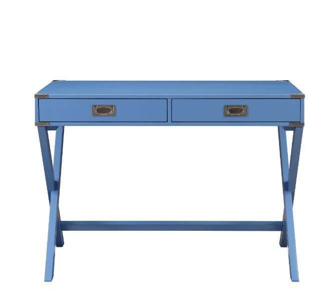 Leoglint ACME Amenia Writing Office Desk, Blue Finish 93000