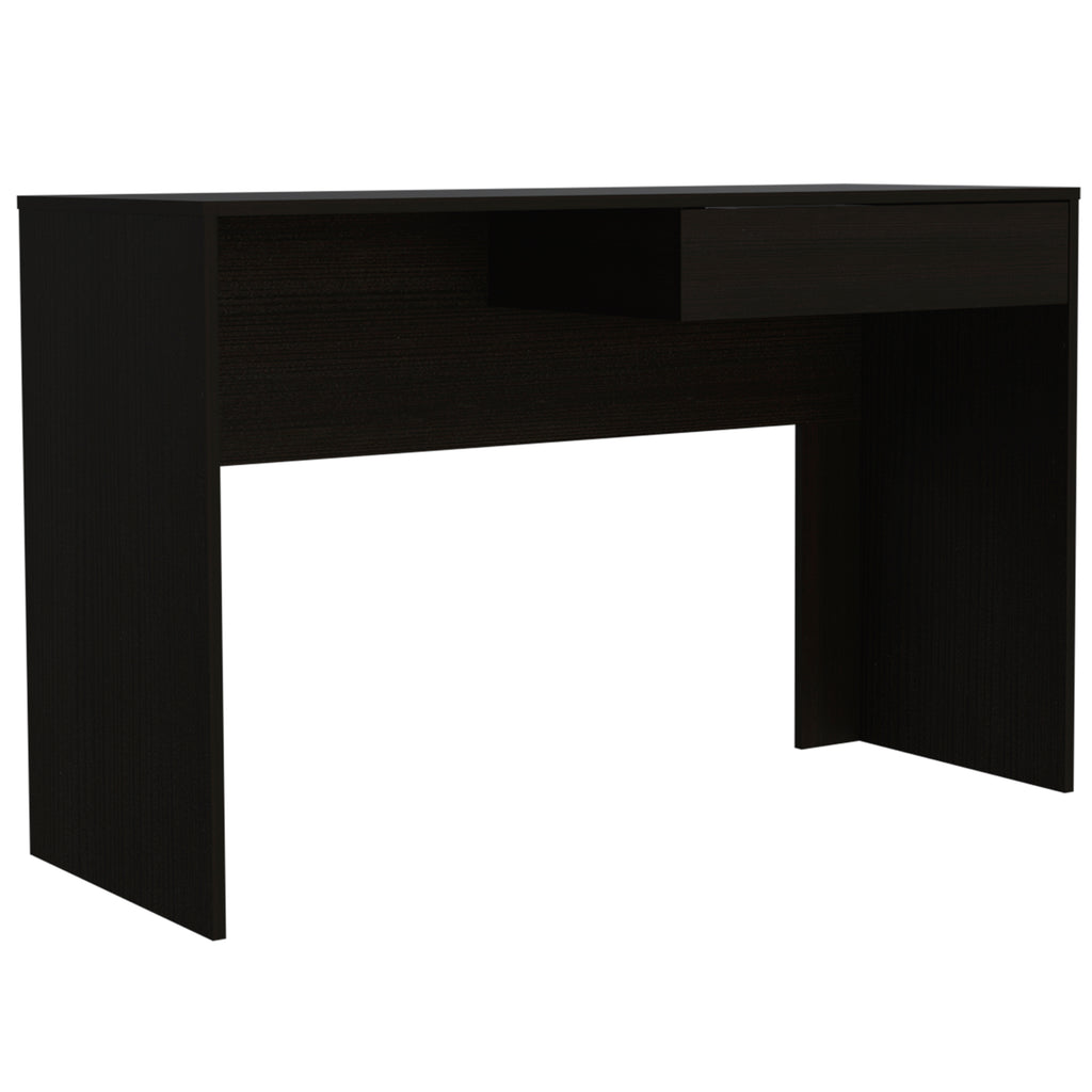 Leoglint Acre Writing Computer Office Desk, One Drawer -Black